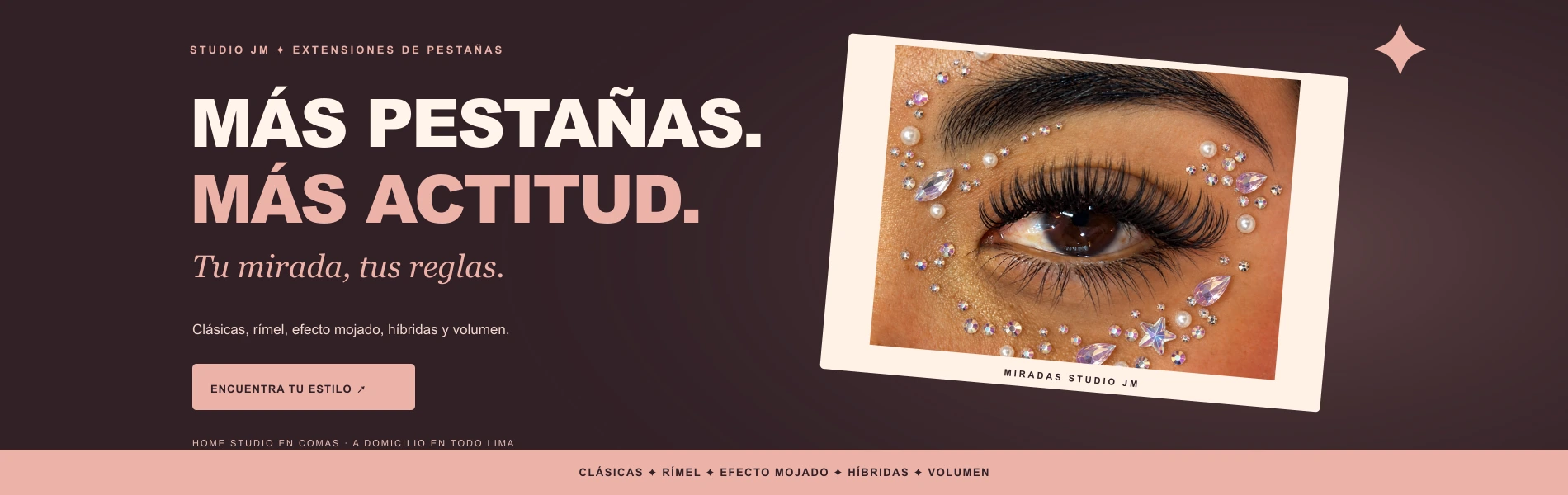 Descubre Extensiones de pestañas en STUDIO JM · Comas